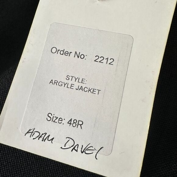 Gaelic Themes Argyle Jacket Mens 48R Black Single breasted 100% Wool New READ - Picture 6 of 12